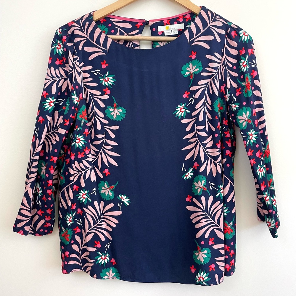 Boden Larissa Floral Top, EUC - Picture 4 of 11